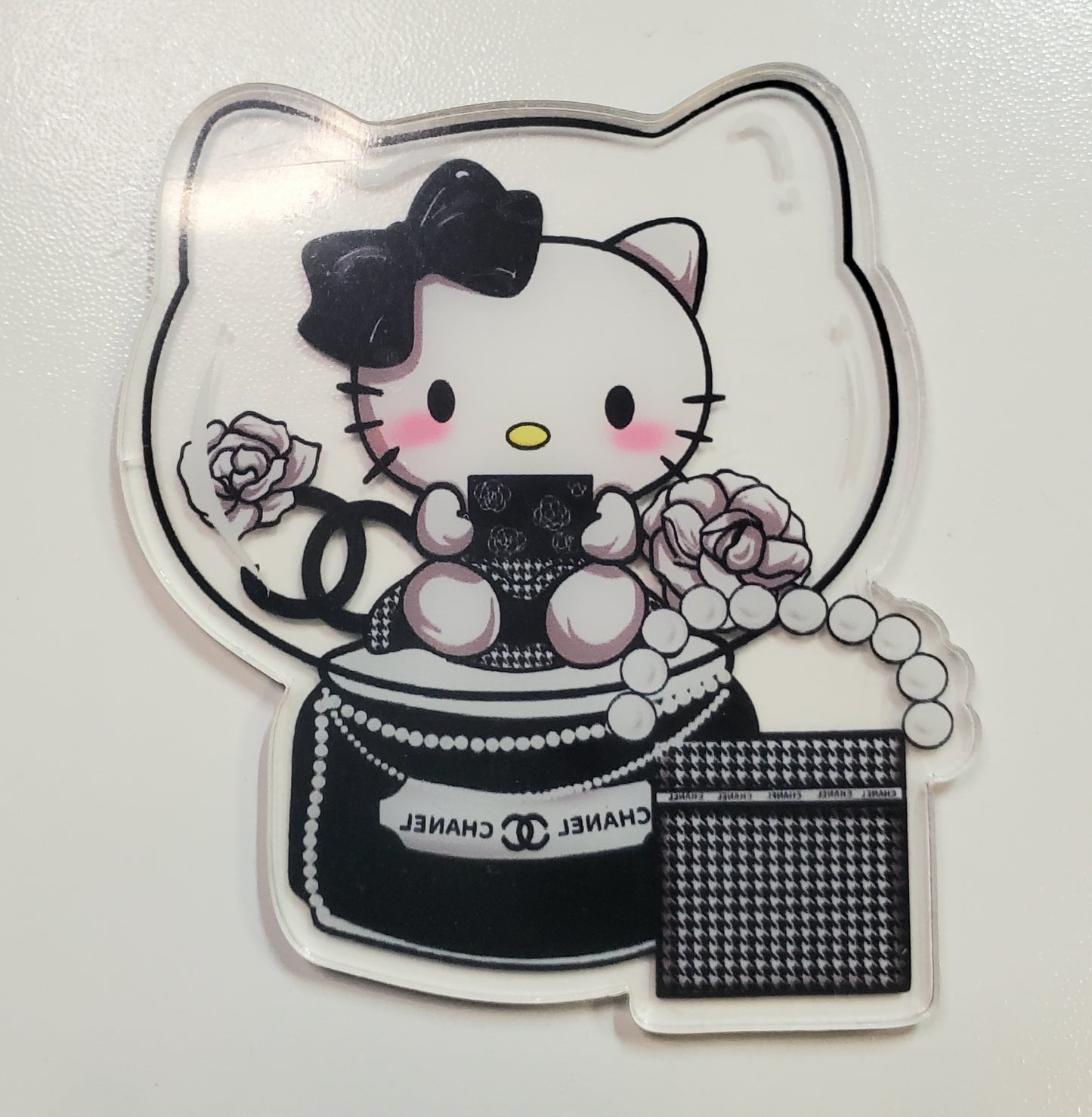 Black and White Kitty Acrylics