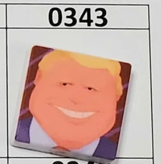 0343- Trump Square Focal Bead