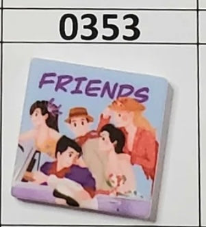 0353- Friends Square Focal Bead
