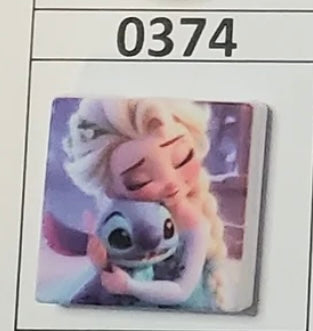 0374- Elsa Square Focal Bead