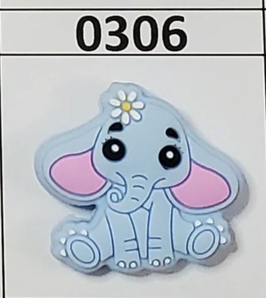 0306- Baby Elephant Focal Bead
