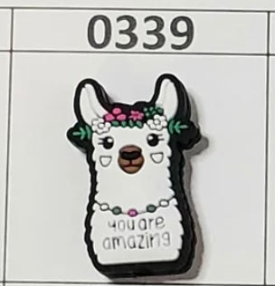 0339- You Are Amazing Llama Focal Bead
