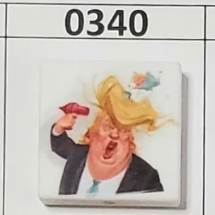 0340- Trump Hair Focal Bead