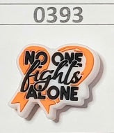 0393- No One Fights Alone Focal Bead