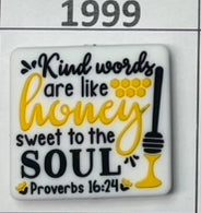 1999- Kind Words like Honey Focal Bead