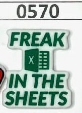 0570- Freak In The Excel Sheets Focal Bead