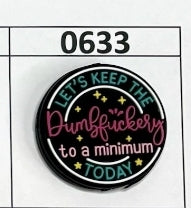 0633- Let's Keep the DFery to a Minimum Focal Bead