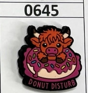 0645- Donut Disturb Highland Focal Bead