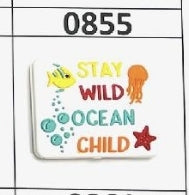 0855- Stay Wild Ocean Child Focal Bead