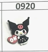 0920- Black KuKu 3D Focal Bead