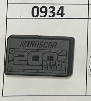 0934- 200 MPH Club Focal Bead