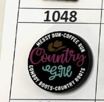 1048- Country Girl Focal Bead