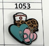 1053- Medical Hearts Focal Bead