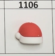 1106- 3D Santa Hat Focal Bead