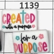1139- Created With a Purpose Focal Bead