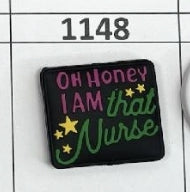 1148- I Am That Nurse Focal Bead