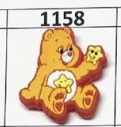 1158- Orange Bear Focal Bead
