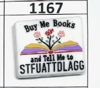 1167- Buy Me Books Focal Bead