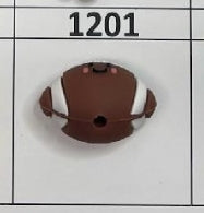 1201- Smiley Face Football Focal Bead