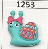 1253- 3D Snail Focal Bead