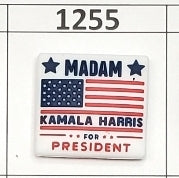 1255-Kamala for President Focal Bead