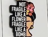 1293- Fragile Like A Bomb Focal Bead