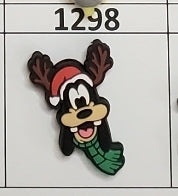 1298- Goofy Santa Hat Focal Bead