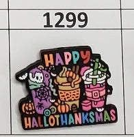 1299- Happy Hallowthanksmas Focal Bead