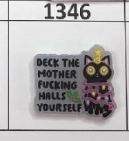 1346- Deck the Halls Yourself Focal Bead