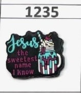 1235- Sweetest Name I Know  Focal Bead