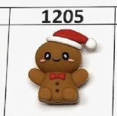 1205- 3D Santa Ginger Focal Bead