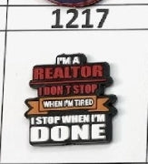 1217- Realtor Focal Bead
