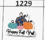 1229- Happy Fall Yall Focal Bead