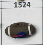 1524- 3D Bill Football Focal Bead