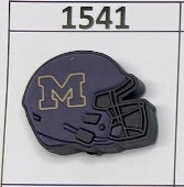 1541- Michigan Helmet Focal Bead