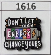 1616- Don't Let Their Energy Focal Bead