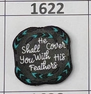 1622- He Shall Cover You Focal Bead