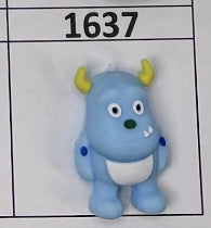 1637- 3D Blue Monster Focal Bead