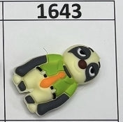 1643- 3D Sloth Focal Bead