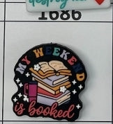1686- Weekend is Booked Focal Bead