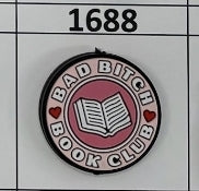 1688- Bad B Book Club Focal Bead