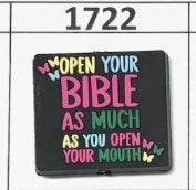 1722- Open Your Bible Focal Bead