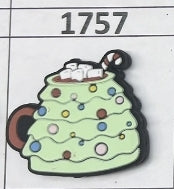 1757- Christmas Cocoa Focal Bead