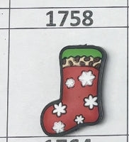 1758- Christmas Stocking Focal Bead