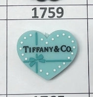 1759- Tiff Heart Focal Bead