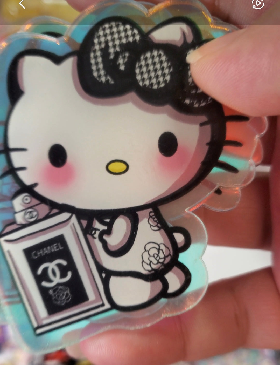Black and White Kitty Acrylics