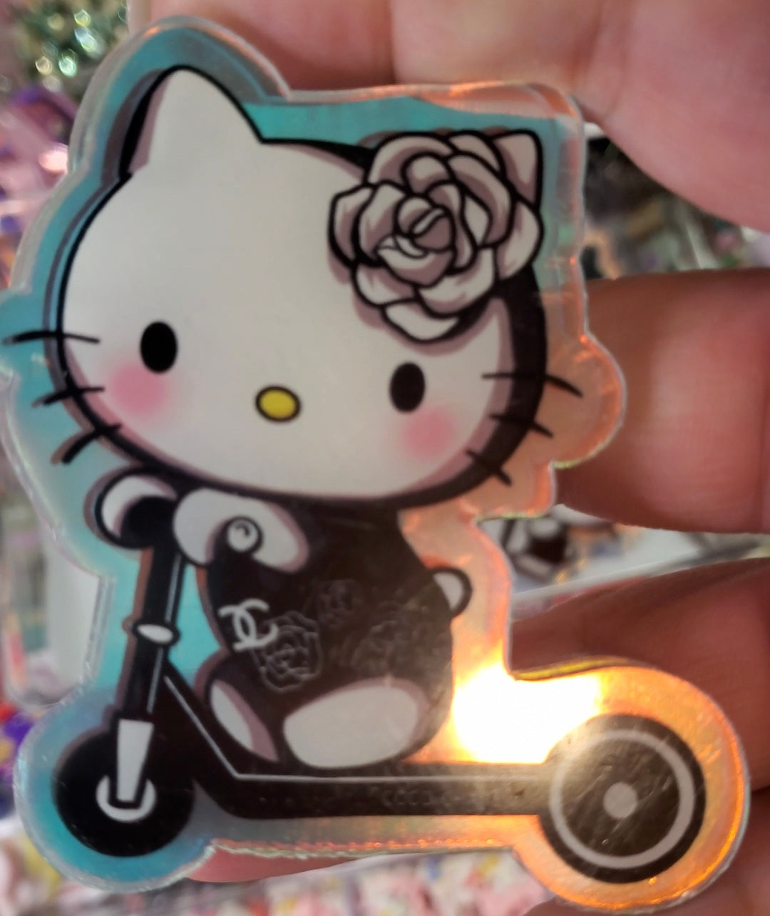 Black and White Kitty Acrylics