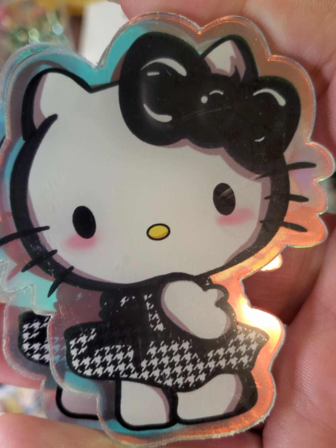 Black and White Kitty Acrylics