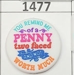 1477- Not Worth Much Focal Bead