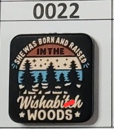 0022- She was Born and Raised in the Wishabi*ch Woods Focal Bead